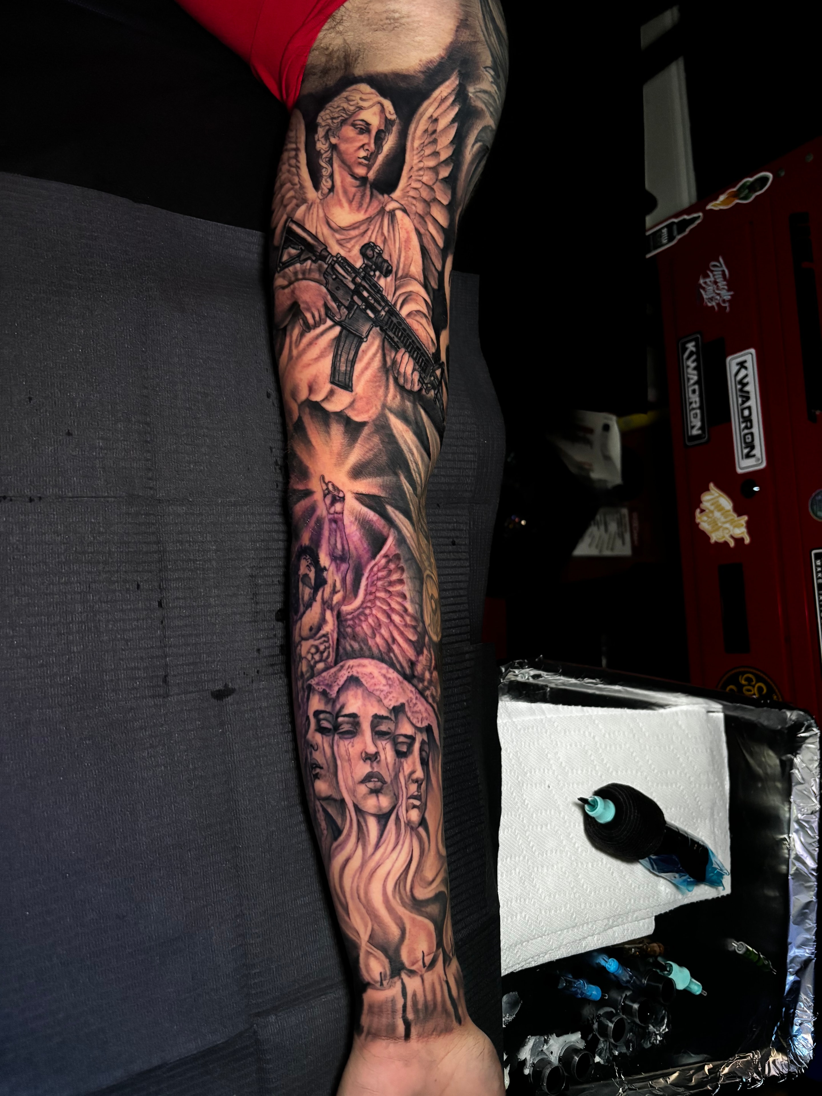 Black & Grey work by Inkbyvee